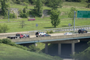 Man hit while out of vehicle on I-79